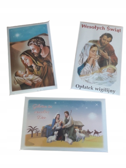 OPŁATKI WIGILIJNE 3d+2m +KOPERTA +FOLIA (100 KPL.) Kod producenta dm100