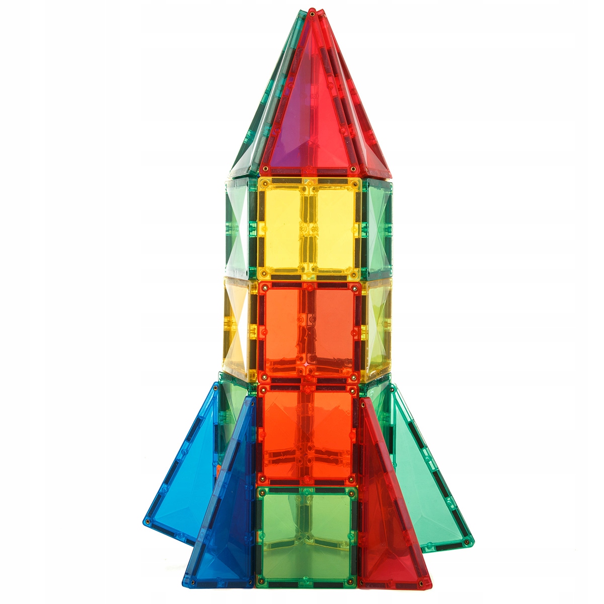 KLOCKI MAGNETYCZNE DUŻE konstrukcyjne Magtiles 104 Marka inna