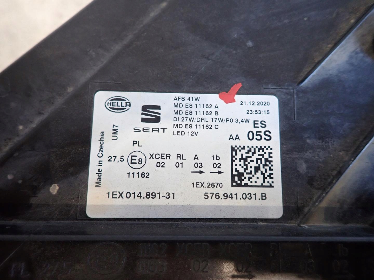 light front front left SEAT ATECA LIFT 2020- FULL LED 576941031B
