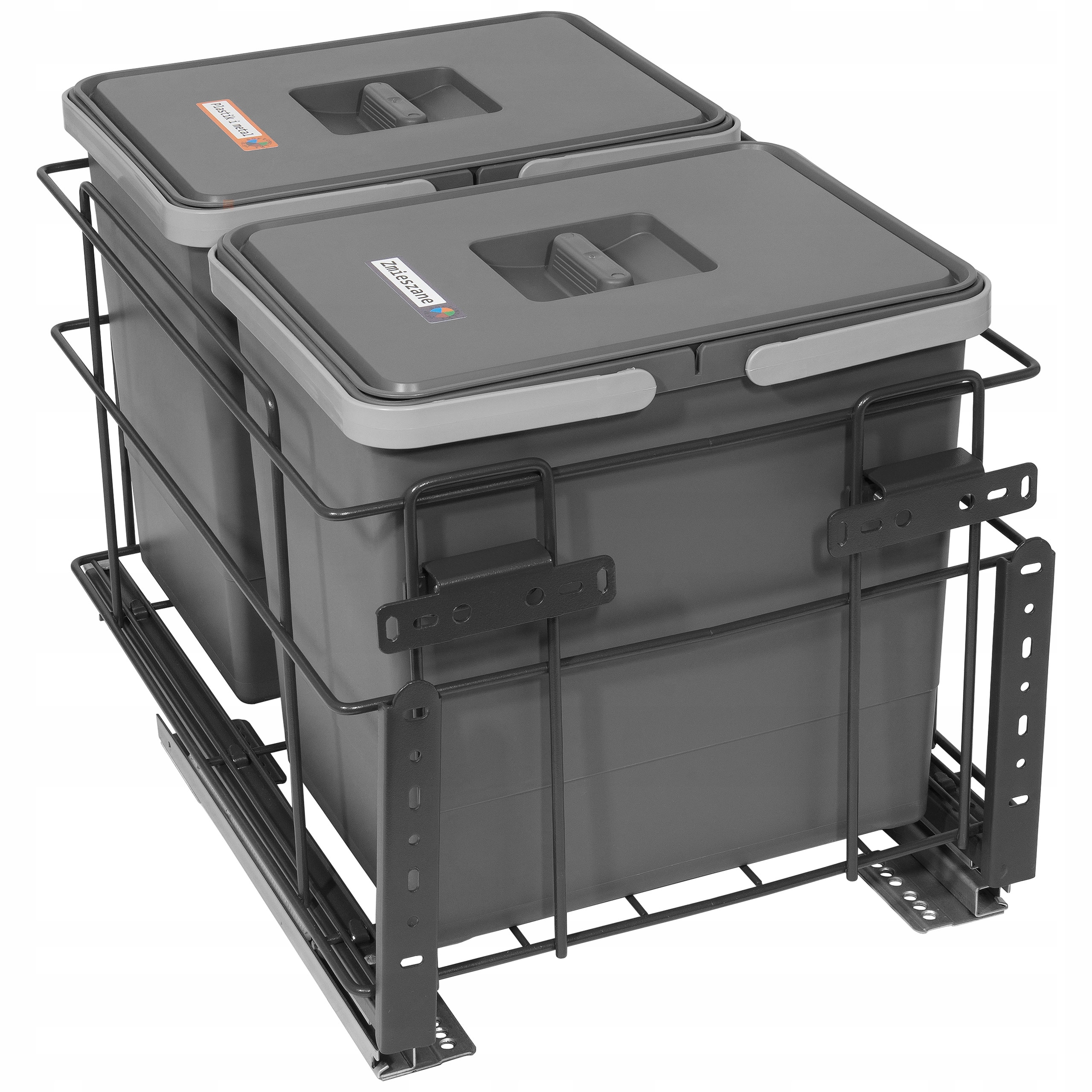 

Sortownik śmieci Square 40 soft close 2x15l 30 l