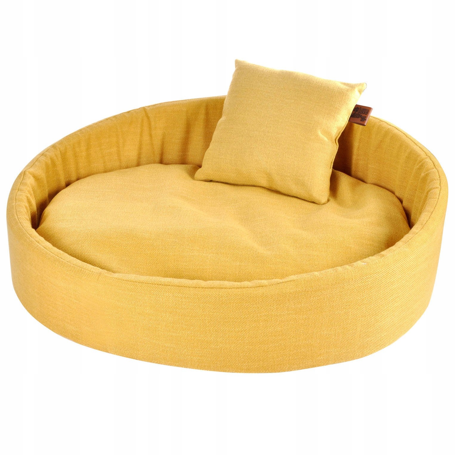 Levně pelíšek pro psa s polštářem Cosy 80 x 60 cm žluté