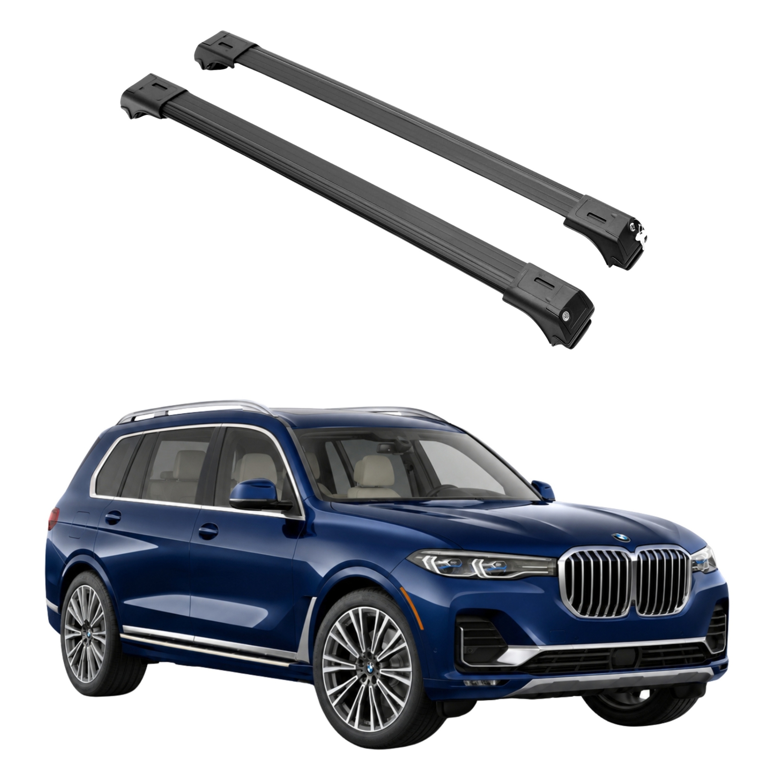 Střešní nosič Erkul Skybar V2 na relingy Bmw X7 (G07) Rok od roku 2018