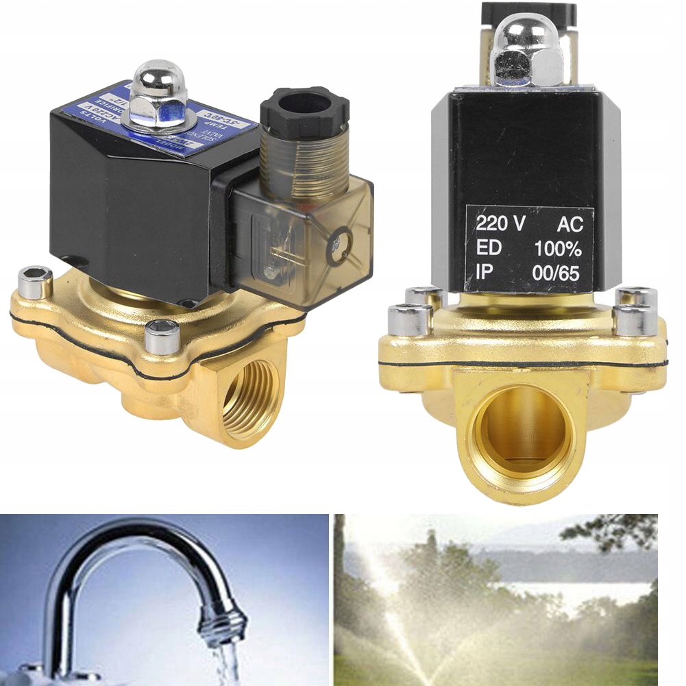 Elektromagnetický Ventil Mosazný 220 V Ac G1" 0-1.0 Mpa Přívod Vody