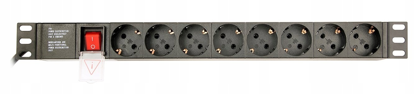 Gembird Listwa Zasilająca Rack 19" Pdu EG-PDU-014 1U, 16A, 8X Schuko