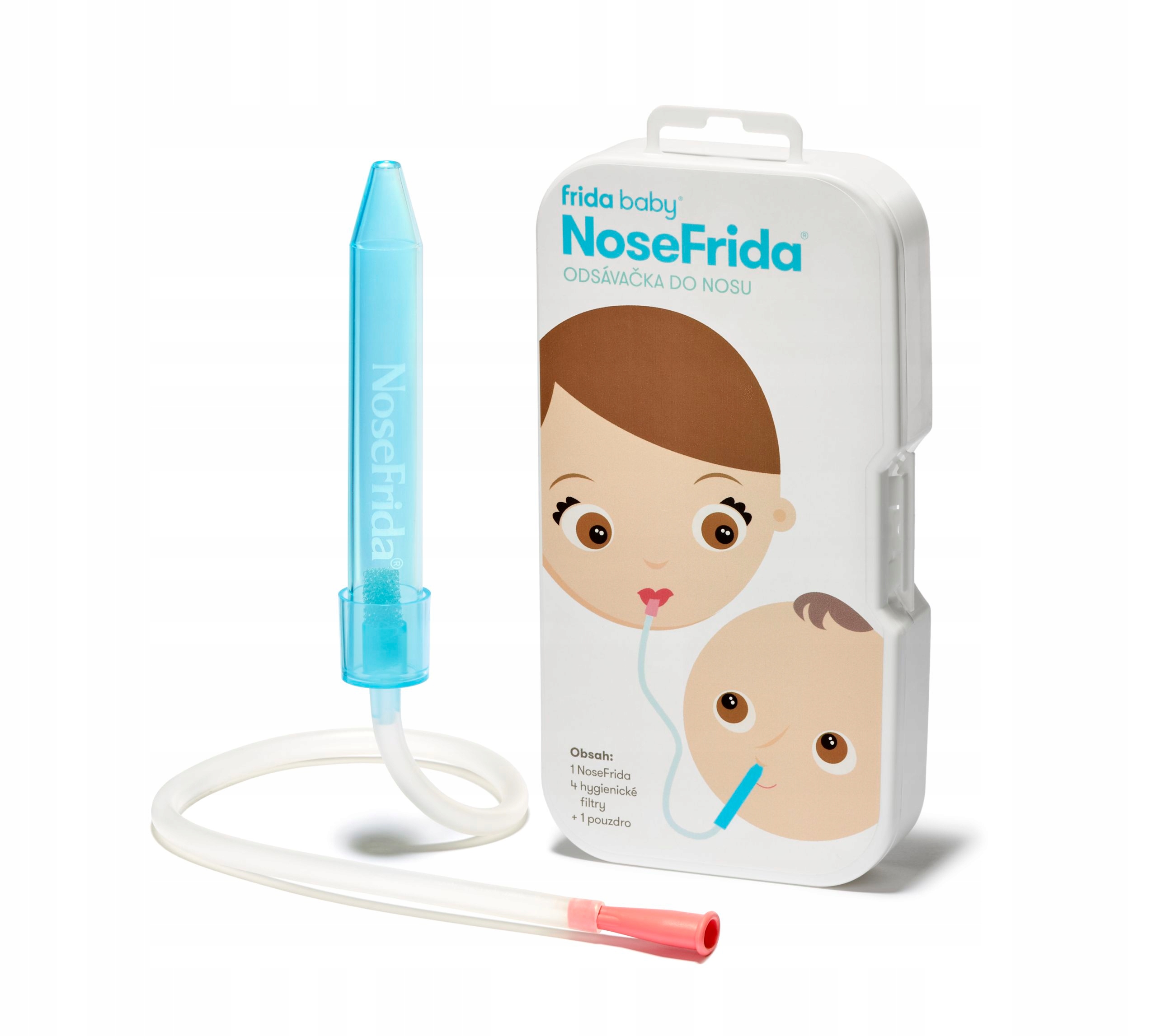 NOSEFRIDA FRIDA ASPIRATOR DO NOSA GRUSZKA ODCIĄGACZ NA KATAREK+ 4 FILTRY Model FR-0001