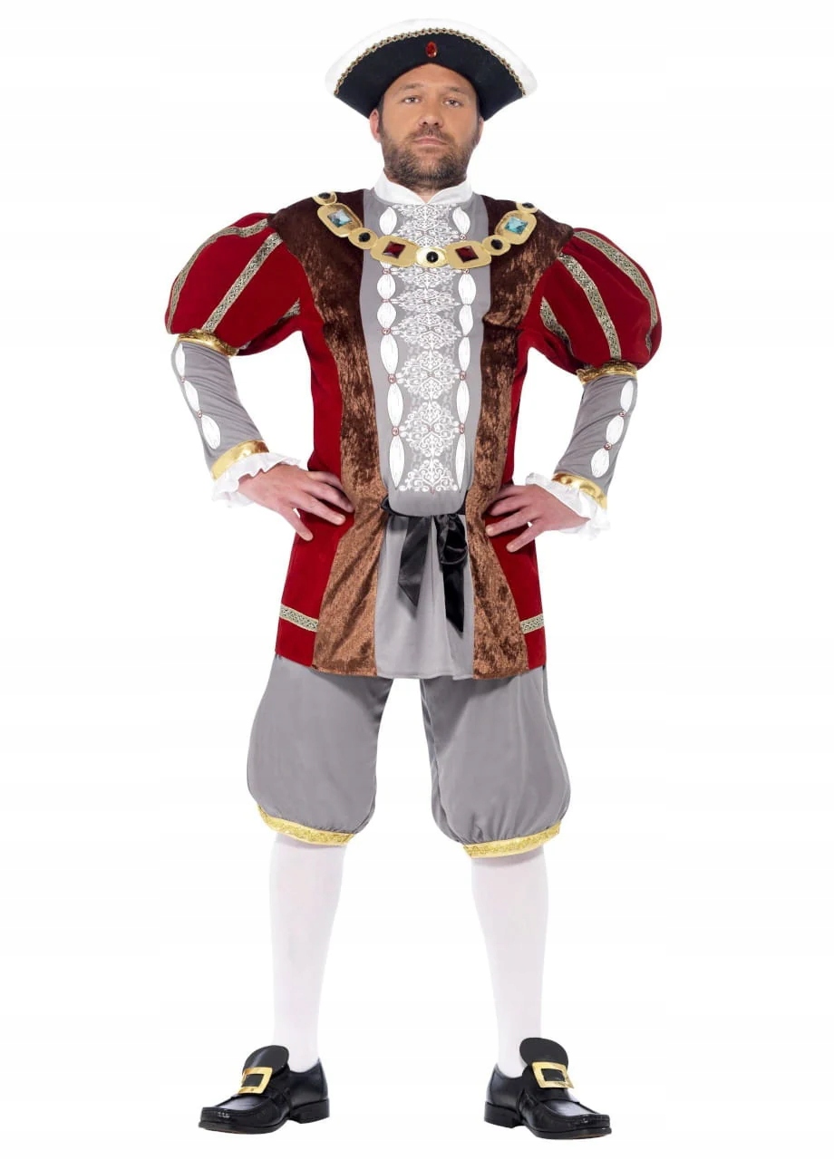 Kostým Král Jindřich VIII Tudor Pánský kostým Alžbětinský Král XL