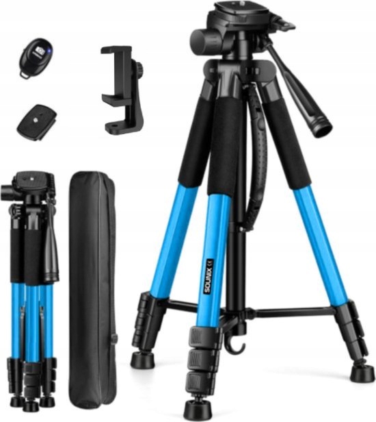 Fotografický stativ pro telefon a fotoaparát, vysoký tripod – Sounix