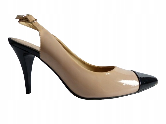 Pudrově růžové kožené lodičky dámské lodičky do špičky úzké Sala 38,5