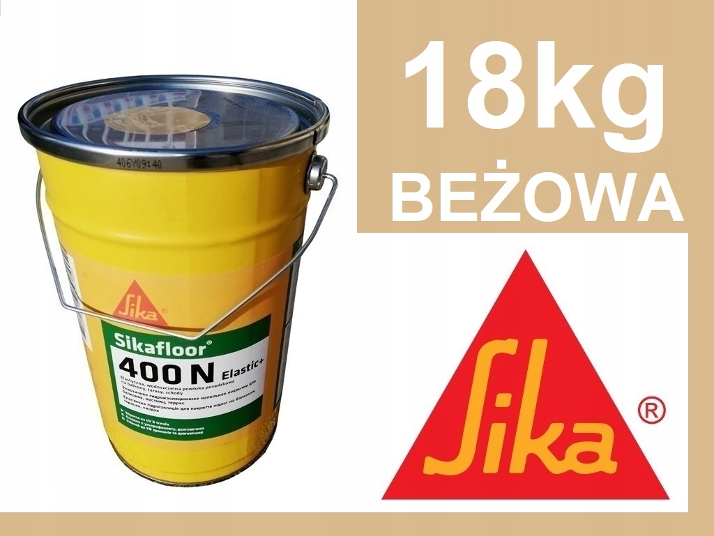 18KG Sikafloor 400N -- Elastyczna farba jak Guma na Beton izolacja w płynie