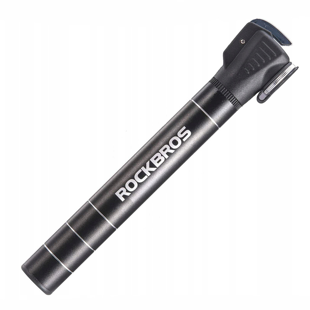 Mała pompka rowerowa 7 bar aluminium dł. 17cm czarna