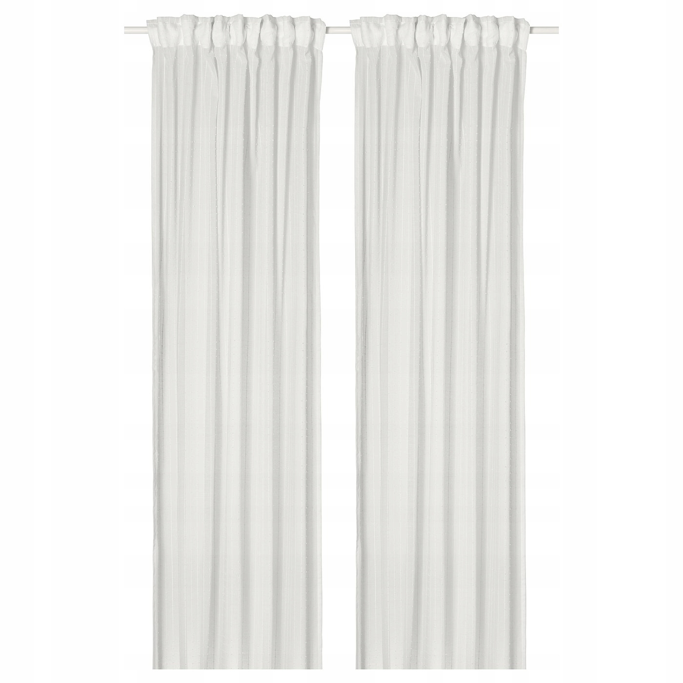 Matilda Záclony, 2 ks bílá/na pásku 145 x 250 cm