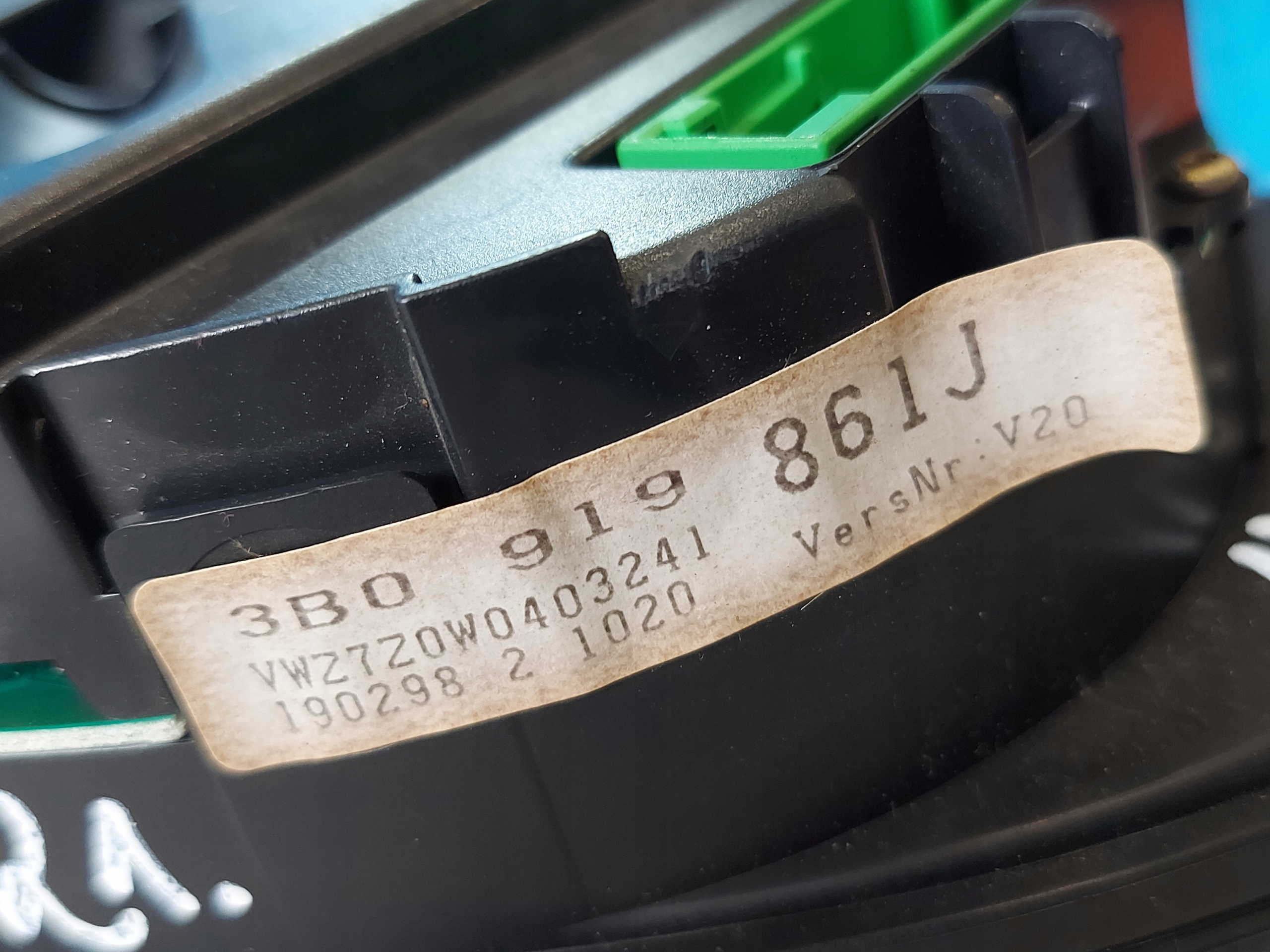 dials clock PASSAT B5 1.9 TDI 3B0919861J