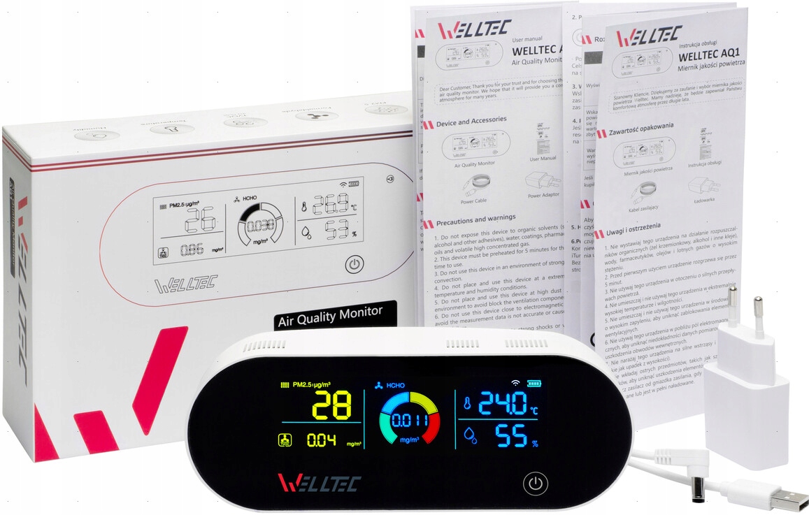 

Miernik Jakości Powietrza Detektor Smogu PM2.5
