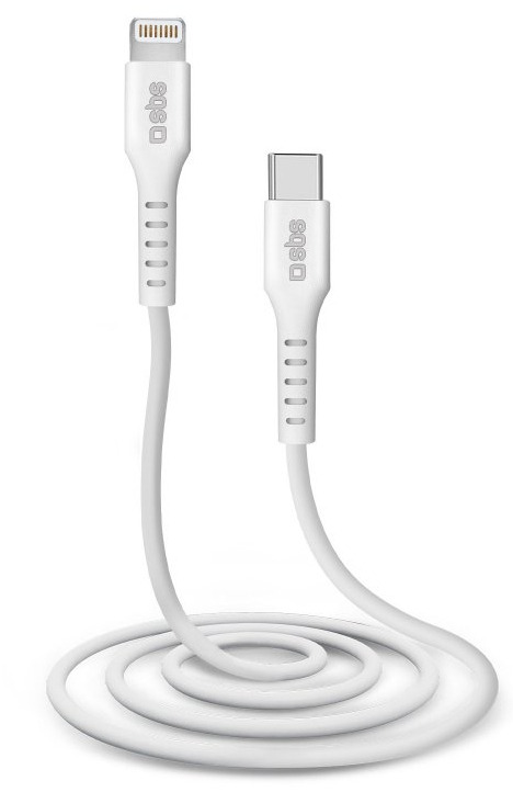Kabel Sbs TECABLELIGTC1W Usb- C Lightning z certyfikatem MFi, 1m biały