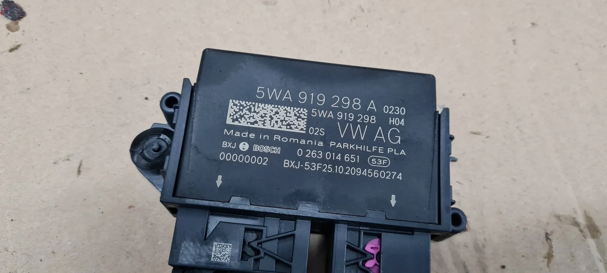 S3 8Y A3 module control unit PDC WTYCZKI KOSTKA 5WA919298A