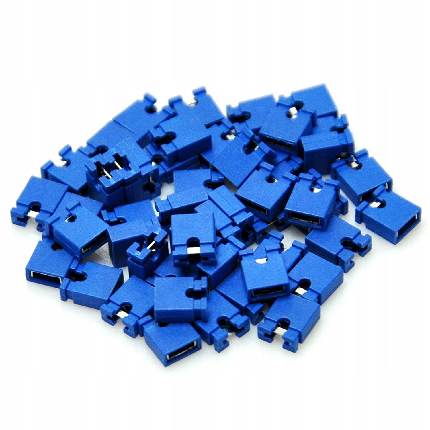 

Zworki jumpery raster 2.54mm Kpl 100szt Niebieskie