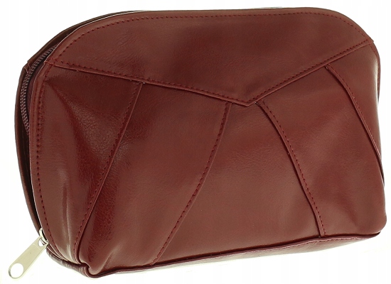 

Skórzana pojemna Kosmetyczka damska Skóra 100% Kol