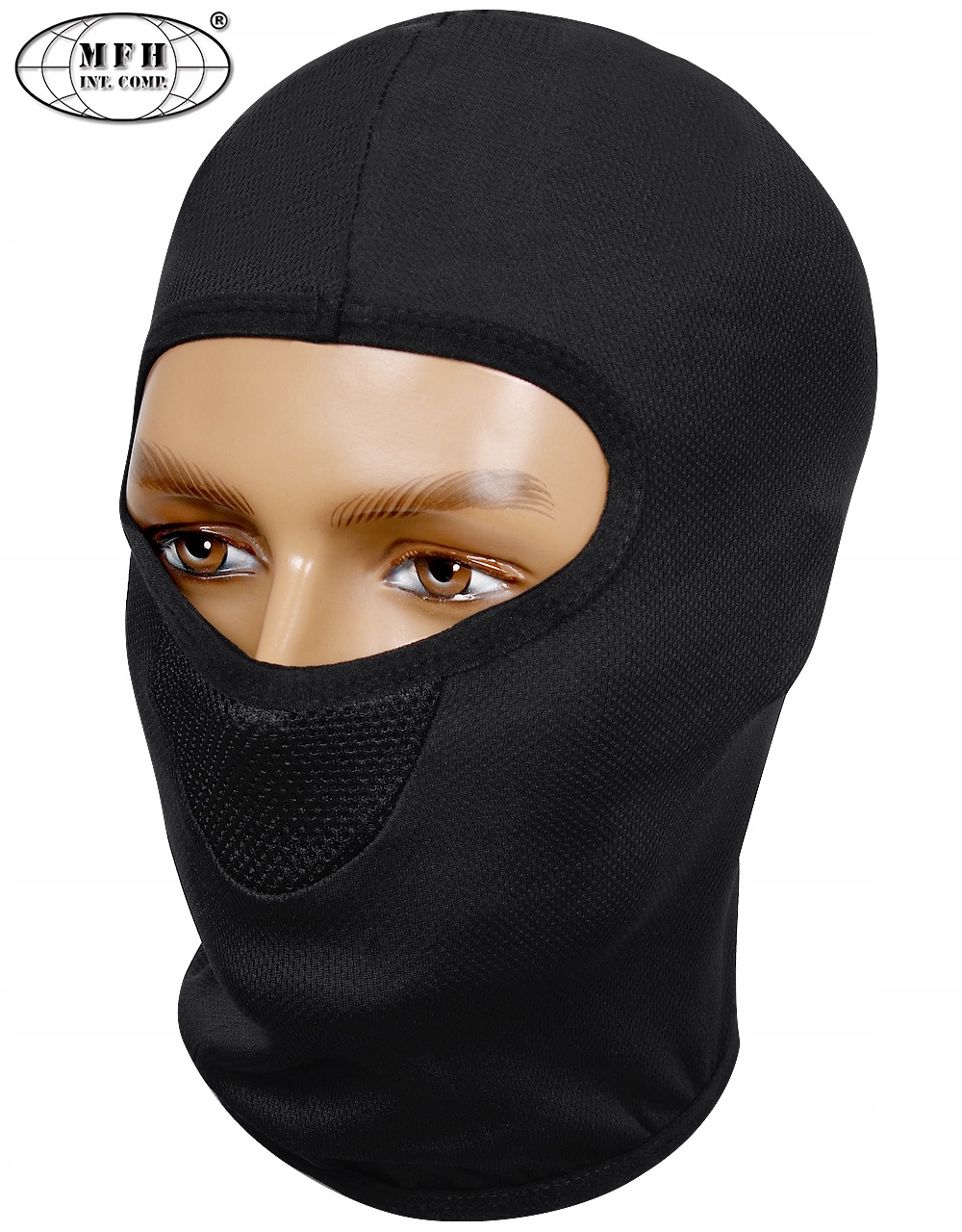 KOMINIARKA Termoaktywna Balaclava 1otwór MFH WOJSKOWA BLACK CZARNA Marka MFH