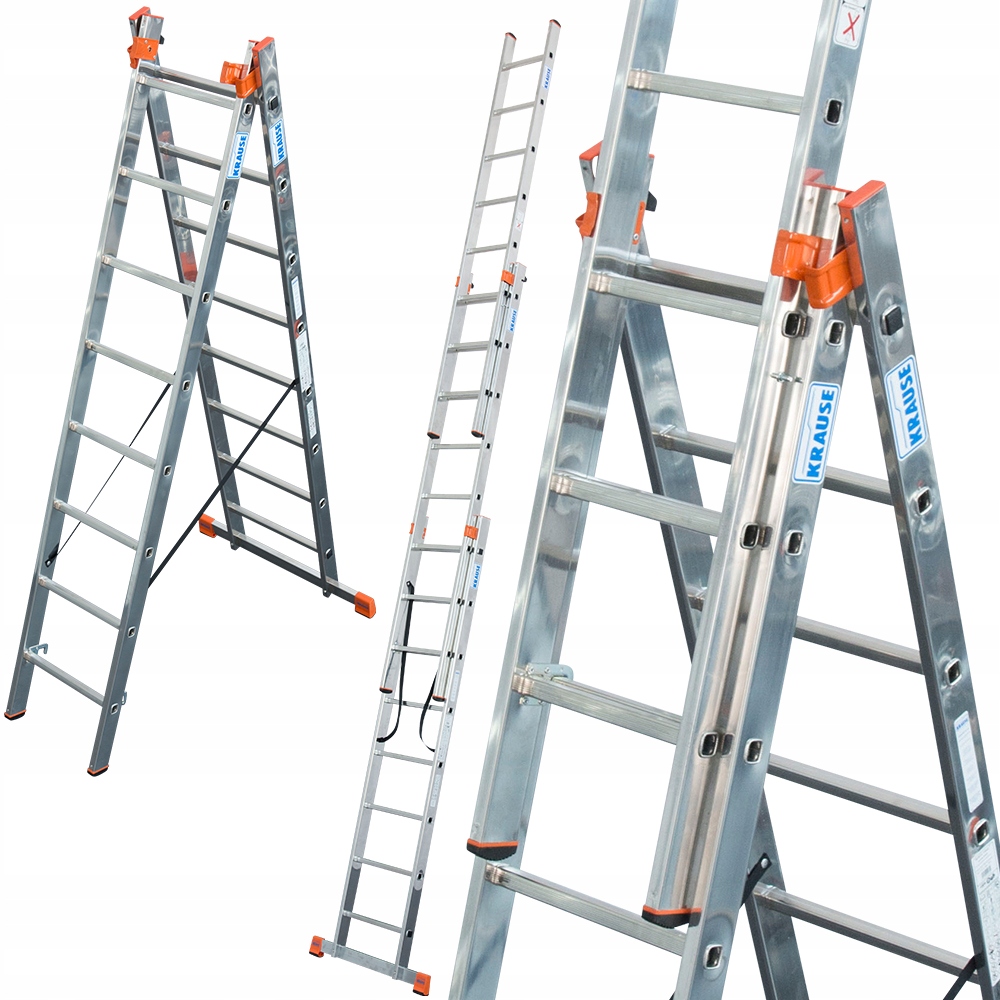 Drabina aluminiowa 3x10 KRAUSE MONTO PROF 129680