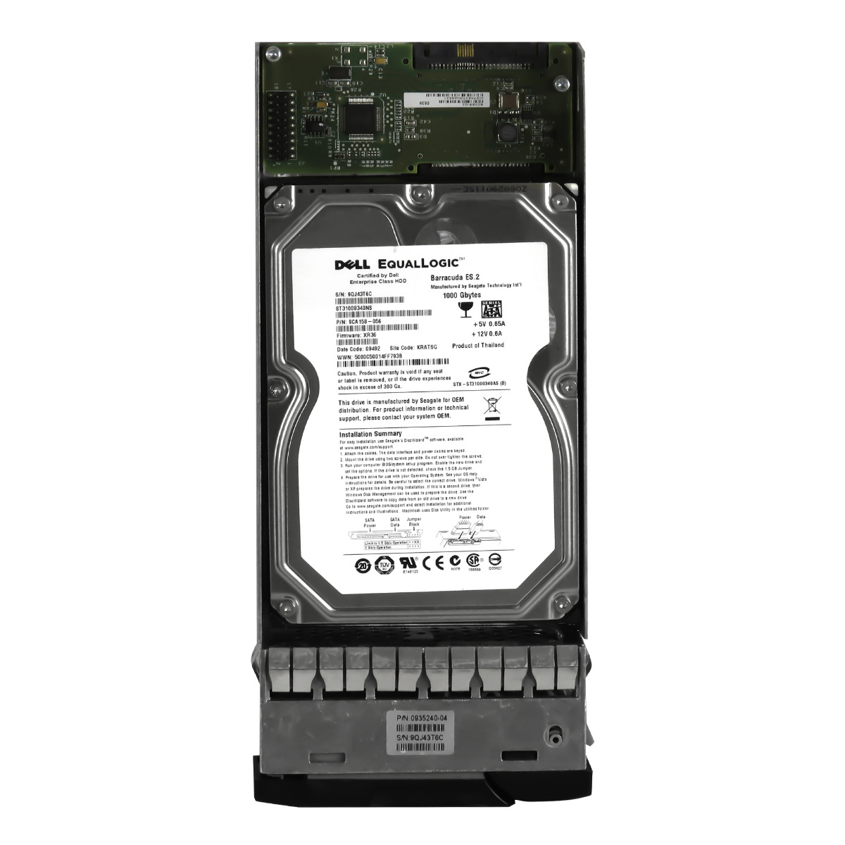 Dell 0935240-04 1TB 7.2K 32MB Sas 3.5'' ST31000340NS