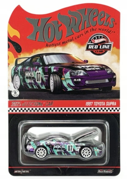 Hot Wheels Premium 1997 Toyota Supra Hks Red Line Club Protektor Rlc
