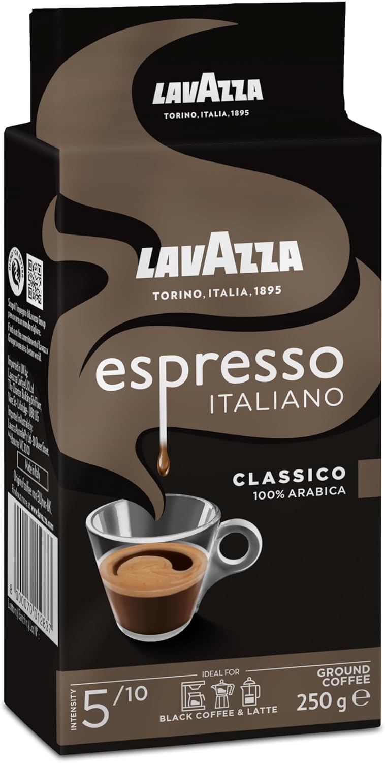 Lavazza Espresso 250G 100% Arabika, Średni Stopień Palenia, Do