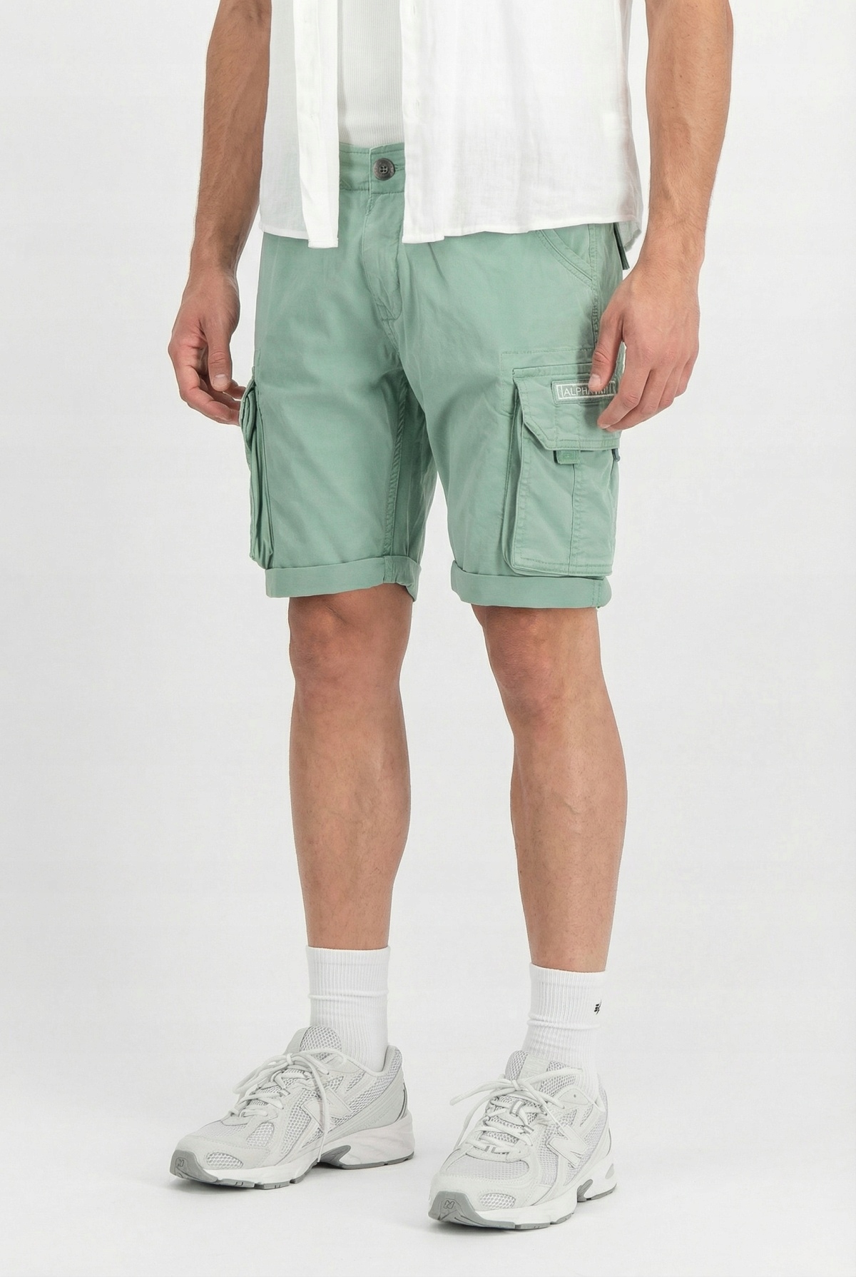 Šortky Alpha Industries Crew Short frost green 33