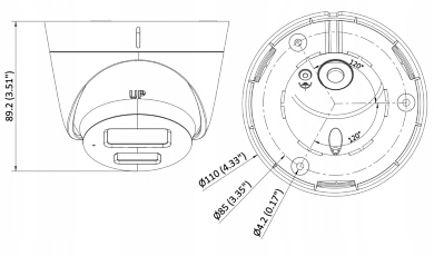 KAMERA IP DS-2CD1323G2-LIU(2.8MM) Smart Hybrid Light - 1080p Hikvision Rozdzielczość 2 Mpx