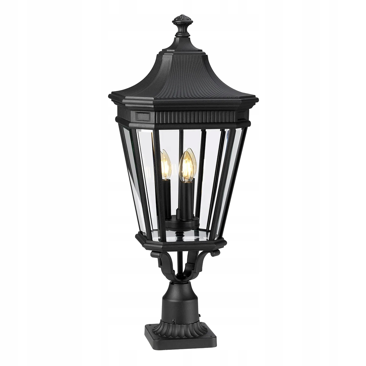 Zahradní venkovní stojací lampa klasická černá ozdobná 80 cm Feiss