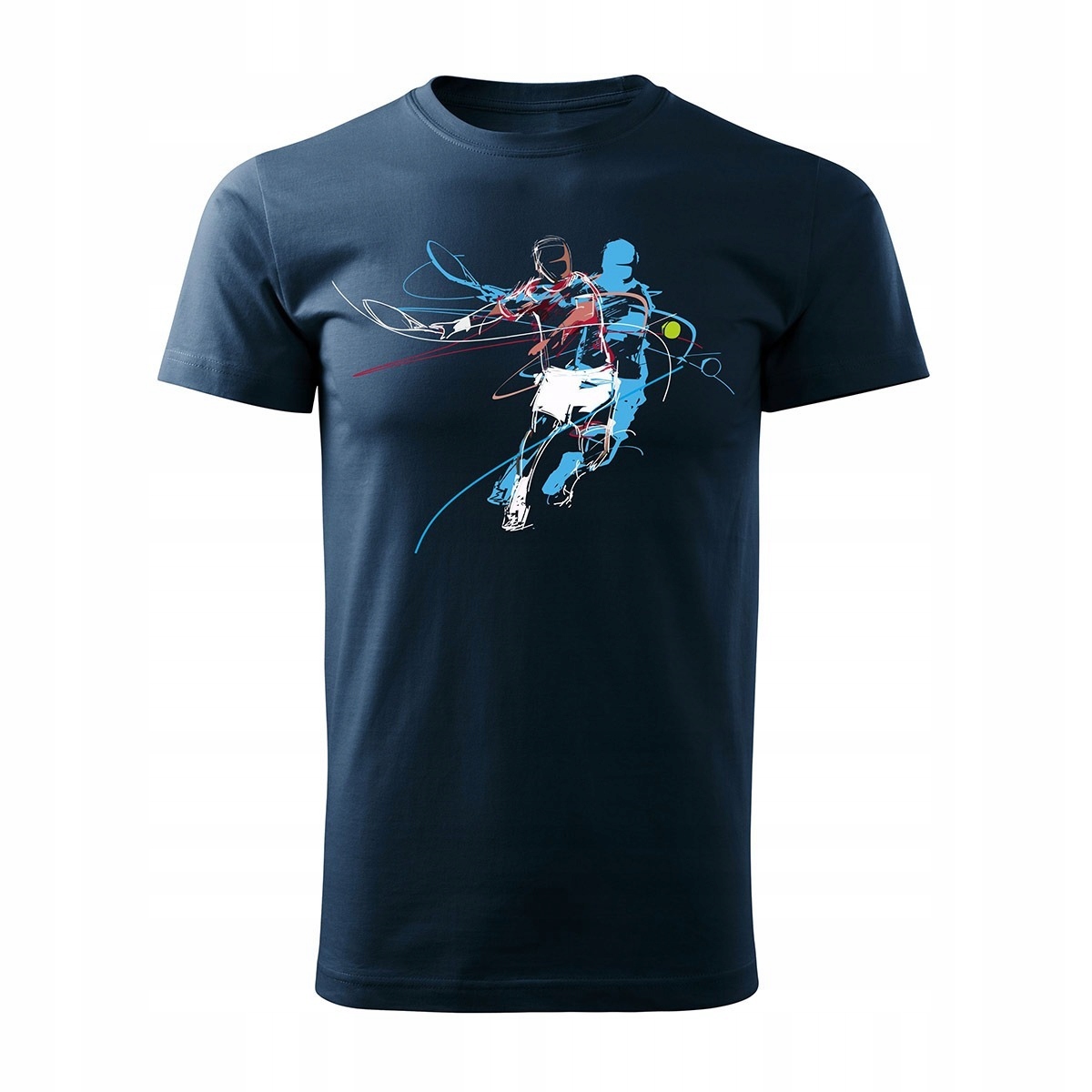 

Koszulka z tenisistą Tenis Squash męska granatowa
