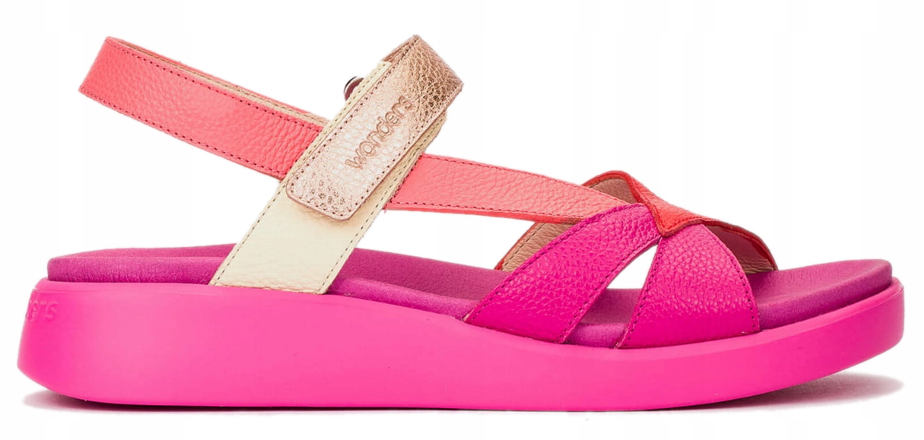 Dámské Sportovní Boty Fuchsiové Růžové Kožené Lehké Pohodlné Wonders 36