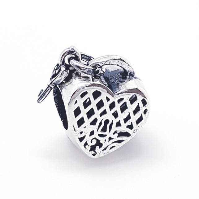 CHARMS KORALIK MODUŁOWA SERCE SREBRO 925