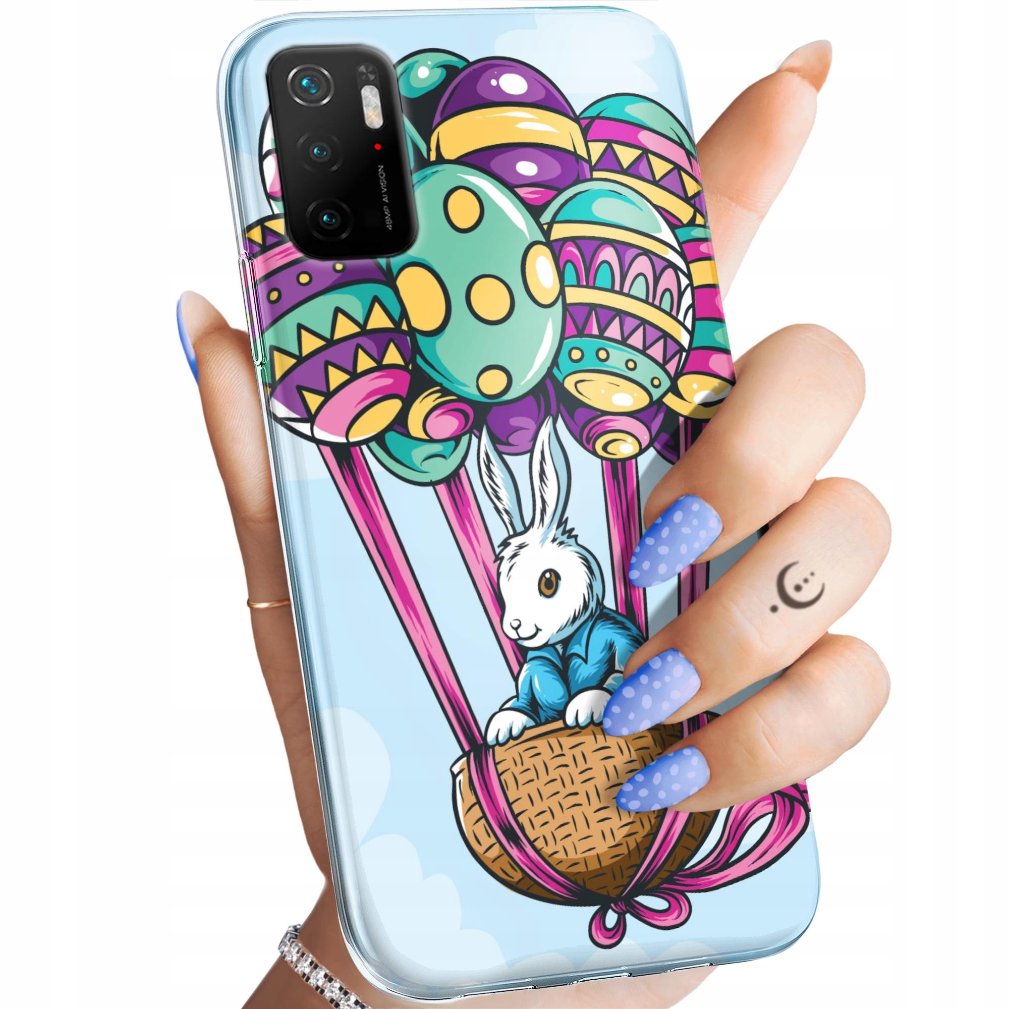 Etui Do Xiaomi Poco M3 Pro M3 Pro 5G Wielkanoc Jajko Królik Koszyk