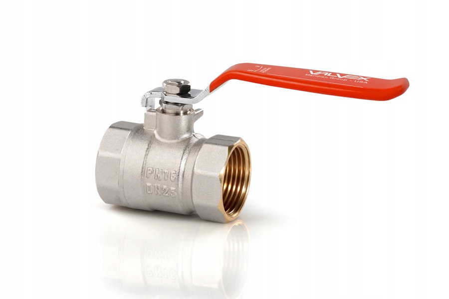 Kulový kohout Oro niklovaný s těsněním a ocelovou pákou (DSt) (verze N-n)