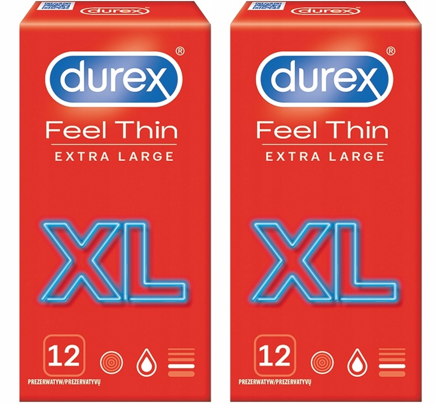 

Durex Feel Thin XL prezerwatywy cienkie duże 24szt