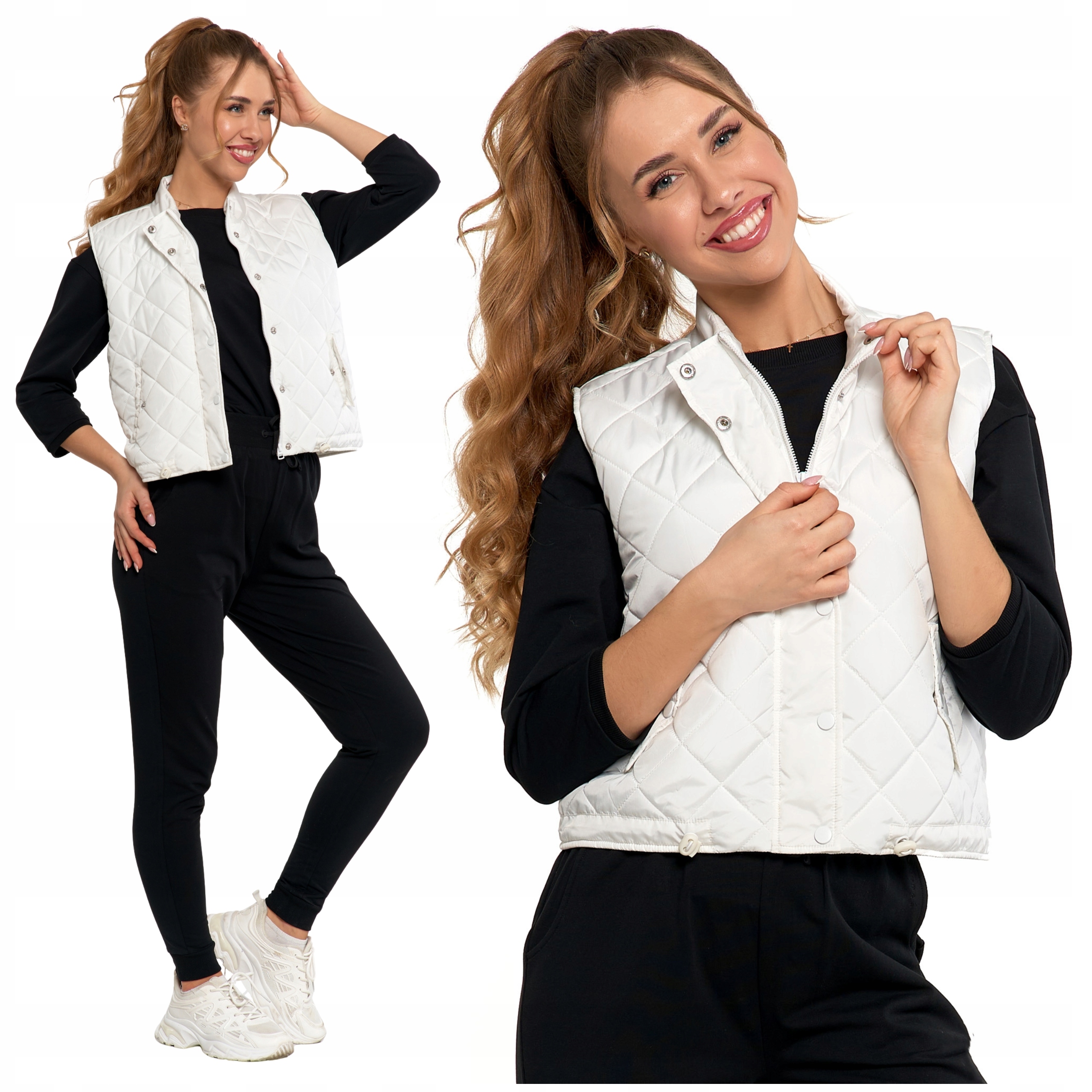 Dámská Přechodová Vesta Moraj Krátká Vesta Klasická Prošívaná L