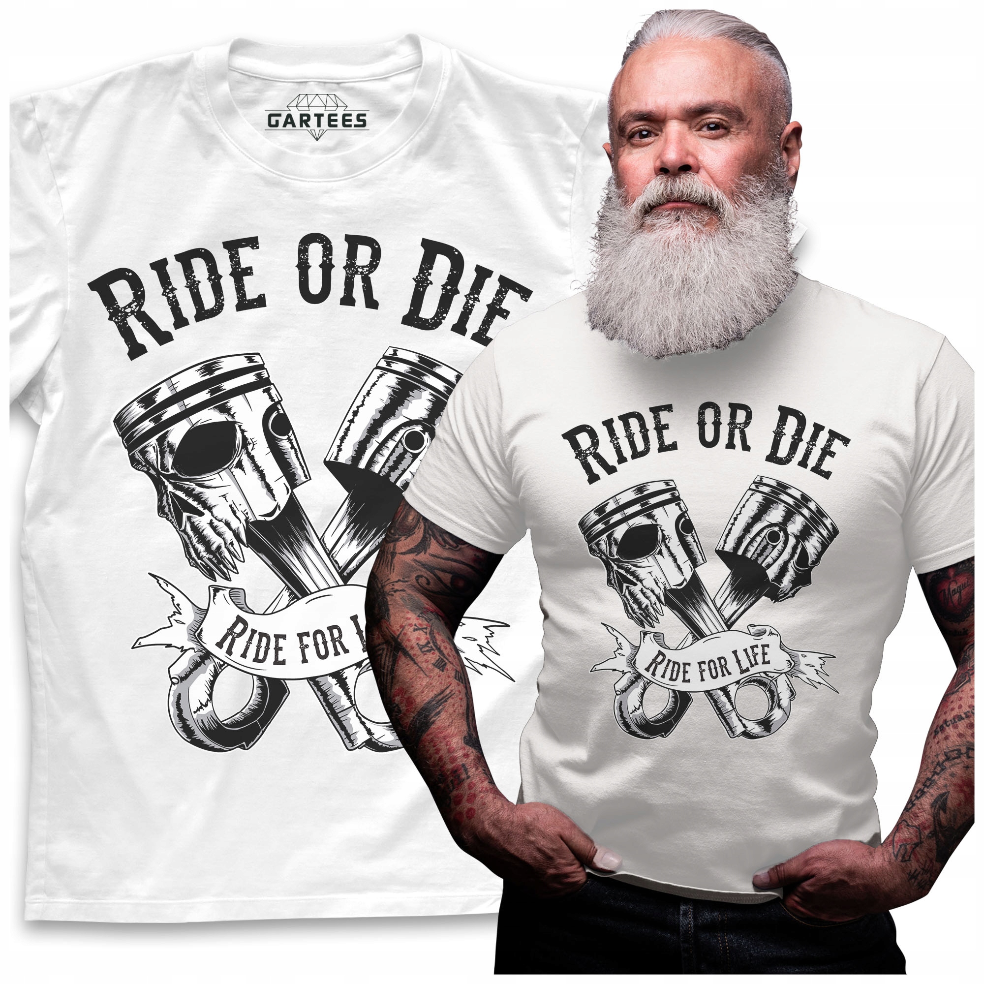 

Koszulka Męska Niezawodna Dla Motocyklisty