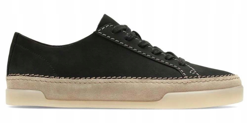 Clarks Černé tenisky z nubukové kůže Hidi Holly 37