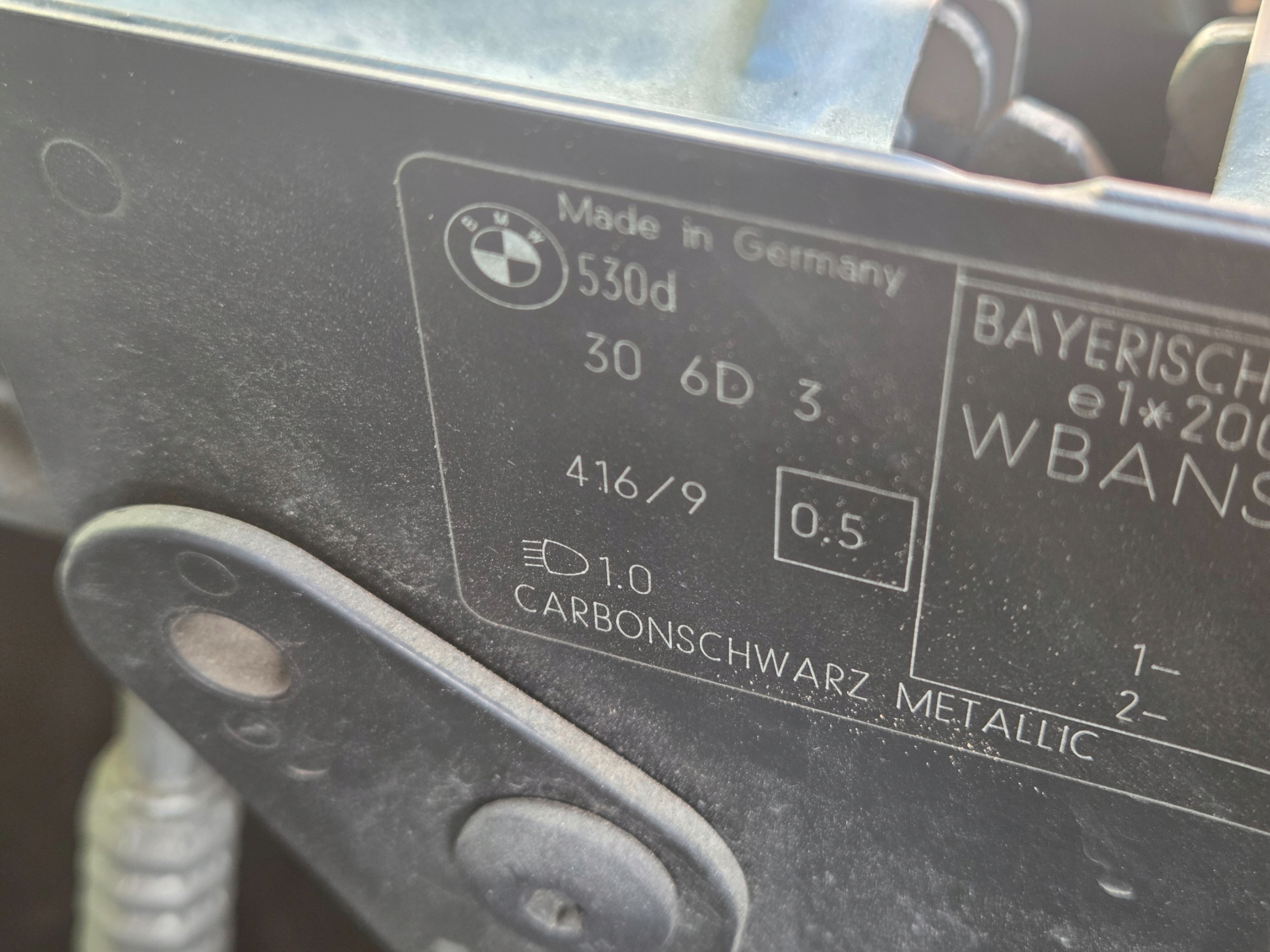 BMW E60 E61 Capot CARBONSCHWARZ