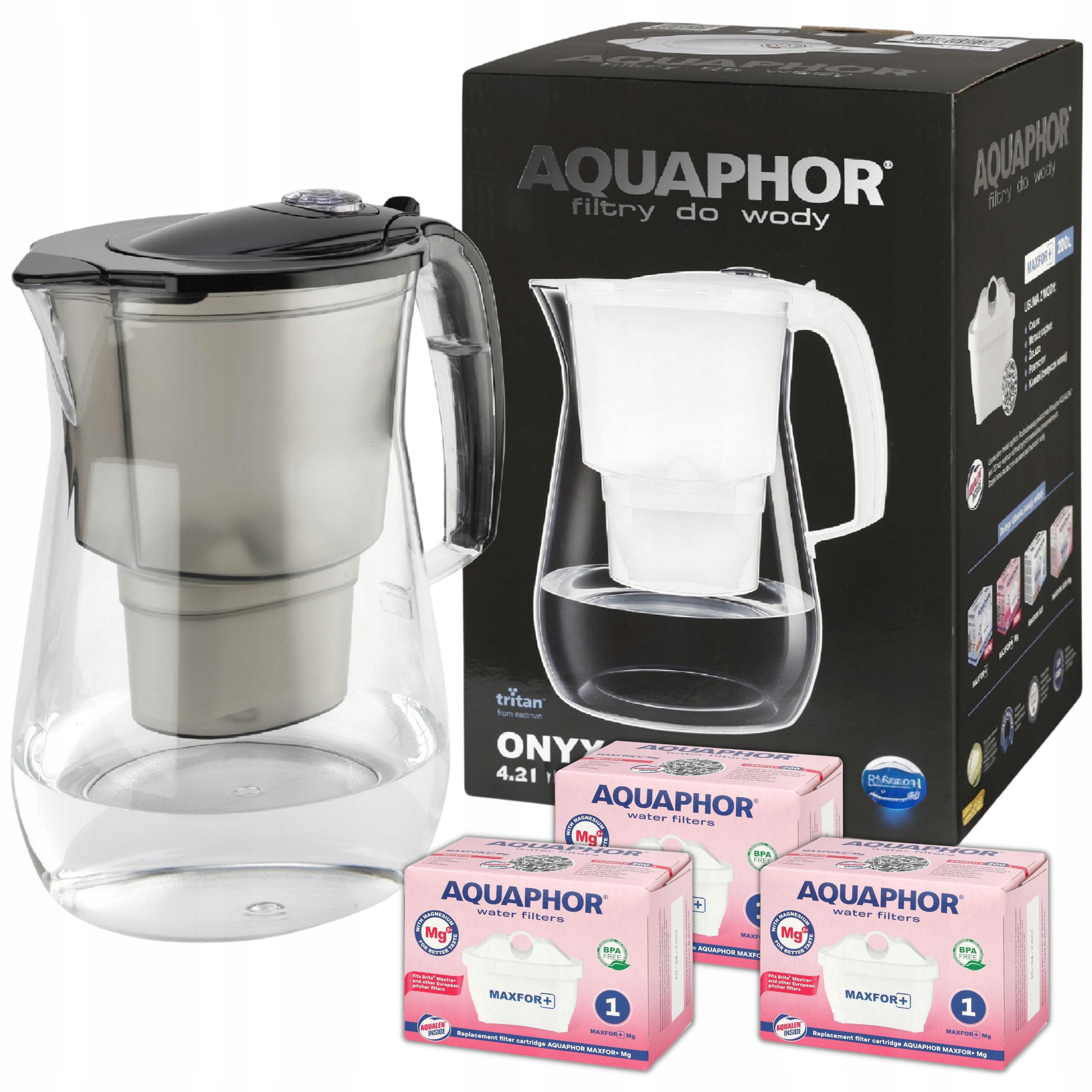 

Dzbanek filtrujący Aquaphor filtr maxfor+ Mg x3
