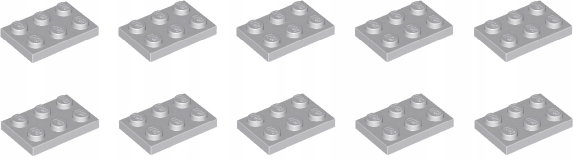 

Lego Płytka 2x3 Jasny Szary Lbg 4211396 3021 10szt