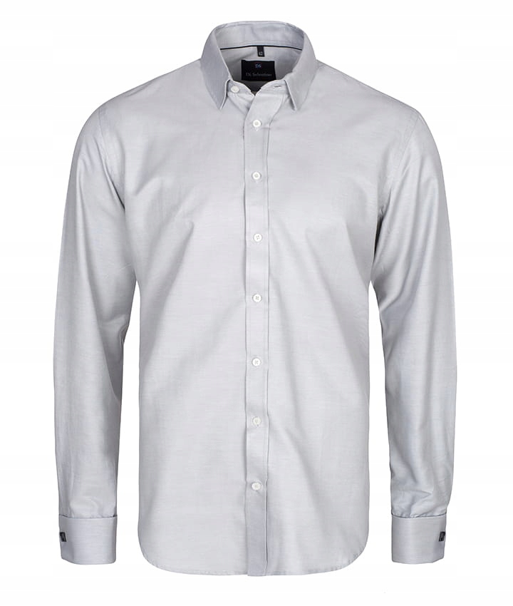 Pánská Košile DI Selentino Šedá Na Sponky Classic Fit Shirt: 49