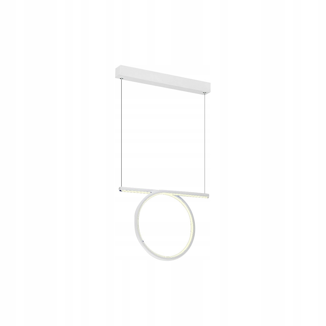 Závěsná lampa Milagro Loop bílá 20W Led 3000K teplá