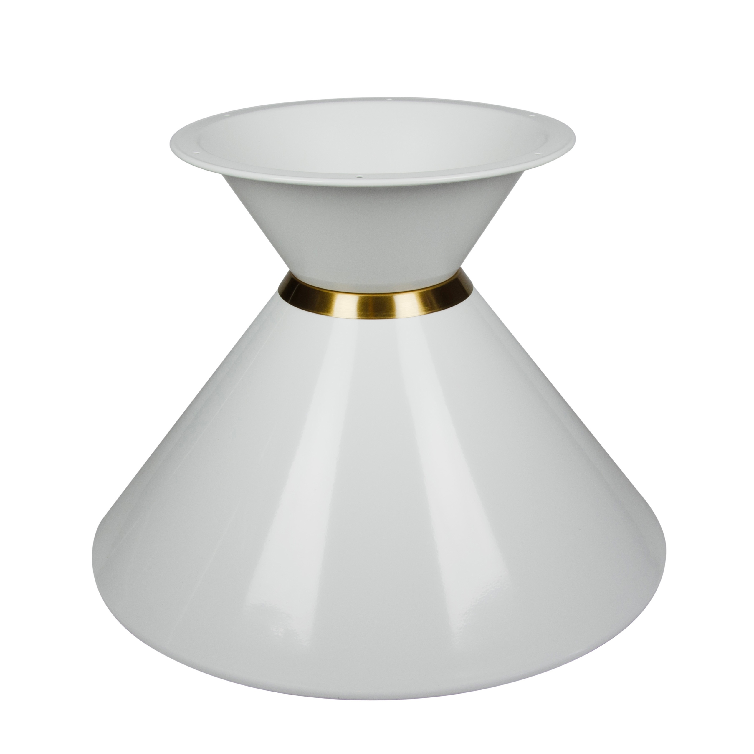 Podstawa okrągła noga stolika stelaż postument stołu biała klepsydra 40cm