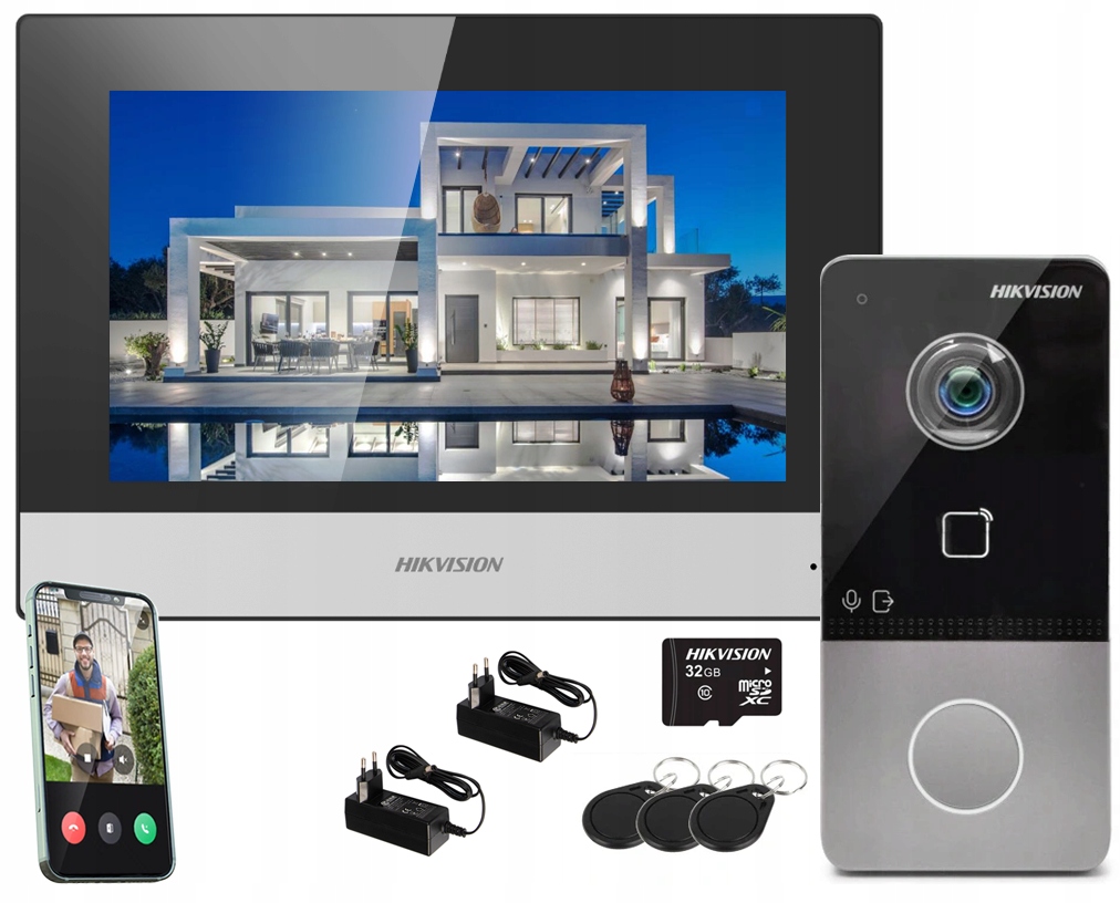 Domofon Video Hikvision WiFi Čtečka karet Apka Fhd