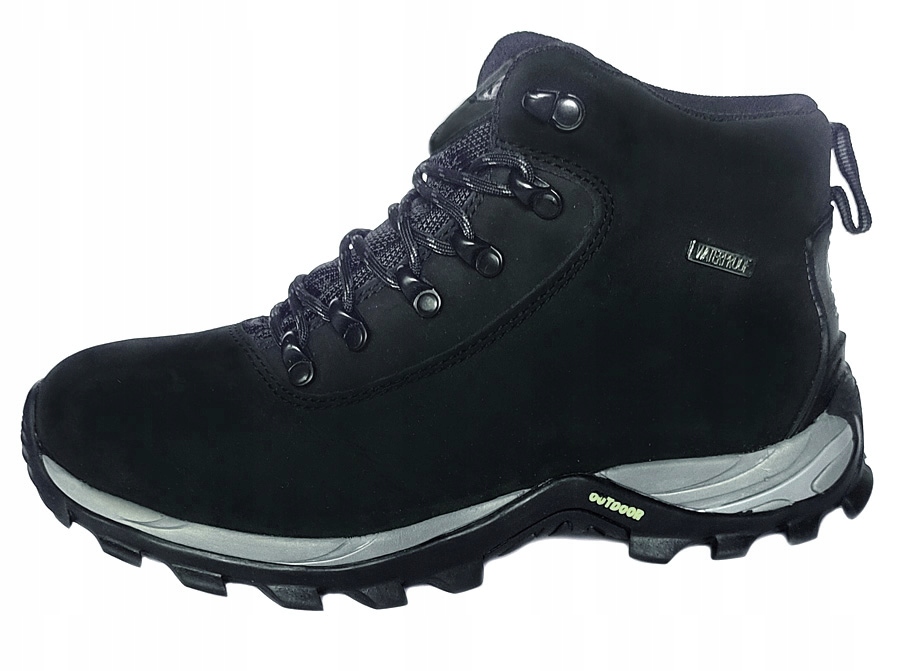 Trekkingové kožené zimní boty American sněhule kůže membrána černé 43