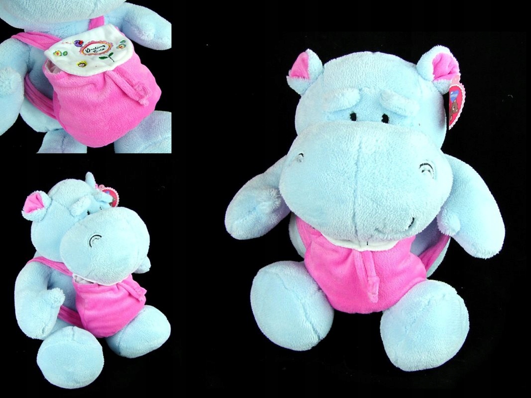 

Maskotka Hipcio z plecakiem