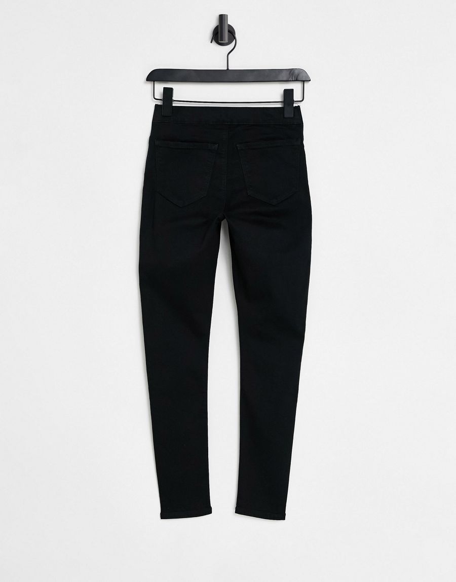 SPODNIE CIĄŻOWE CZARNE JEANSOWE BAWEŁNA 28/30 1ADR