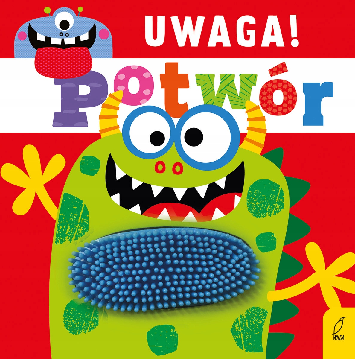 

Uwaga Potwór Książeczka Sensoryczna Dotykowa Wilga