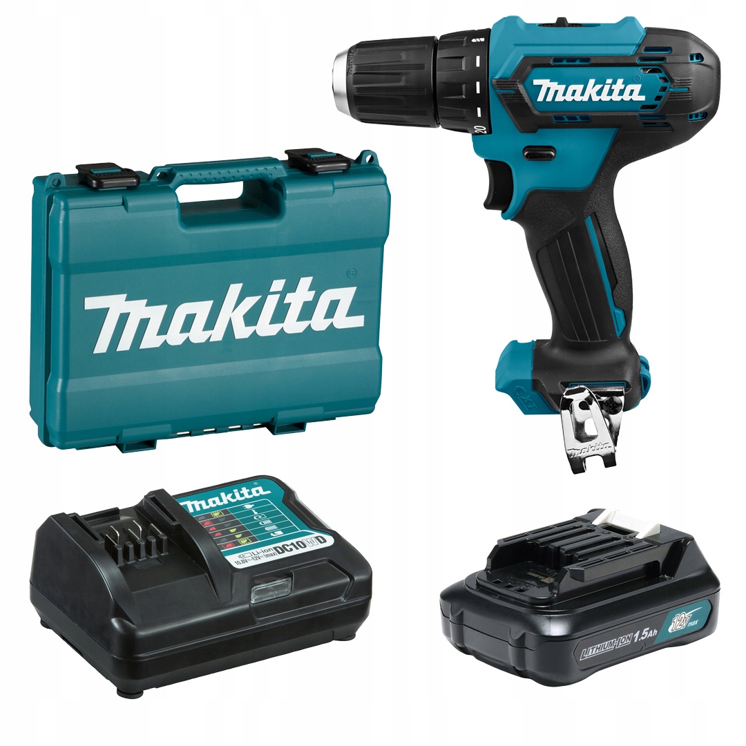 Wkrętarka Makita DF333DWY Cxt 12V 1x1,5Ah 30Nm 2 biegi walizka